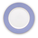 Plate Royal Stripes Blue 21cm x 6 pcs