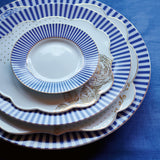 Plate Royal Stripes Blue 26.5cm x 6 pcs