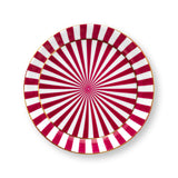 Set/2 Tazas Pequeñas sin Oreja Rayas Reales y Punta de Té