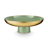 Low Tray Metal Mid Green 35x12.5cm