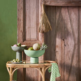High Tray Metal Green 24x23cm