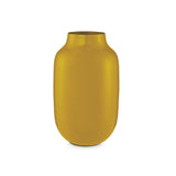 Jarrón Metal Ovalado Amarillo 30cm