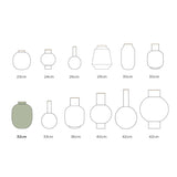 Vase Metal Green 32cm