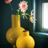 Vase Metal Medium Ocher 24x40cm