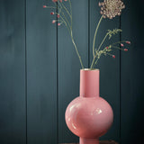Vase Metal Medium Pink 24x40cm