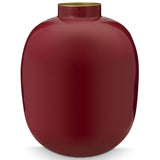 Vase Metal Dark Red 32cm