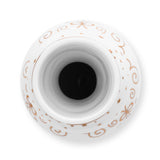 Jarrón redondo Royal Winter White 15cm x 2 piezas