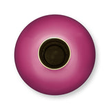 Vase Metal Small Bright Pink 15x26cm