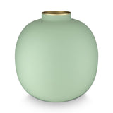 Vase Metal Matt Bright Green 23cm