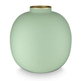 Vase Metal Matt Bright Green 23cm