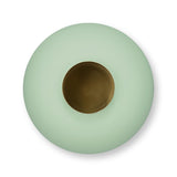 Vase Metal Matt Bright Green 23cm