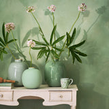Vase Metal Matt Bright Green 23cm