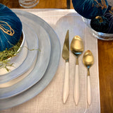 Bugatti Ares | Gold / White 5 Piece Place Setting | Ares by Bugatti