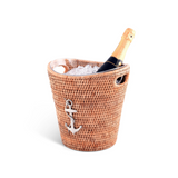 Anchor Hand Woven Wicker Rattan Champagne / Ice Bucket | Sea and Shore - Anchor by Vagabond