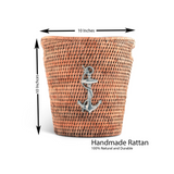 Anchor Hand Woven Wicker Rattan Champagne / Ice Bucket | Sea and Shore - Anchor by Vagabond