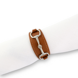 Bit Vegan Leather Napkin Ring - Set of 4 | Equestrian by Vagabond