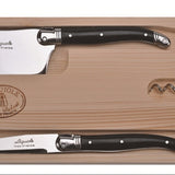 Jean Dubost 3pc Cheese and Wine Set with Black Handles