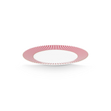 Plate Royal x 6 pcs | Dark Pink Stripes