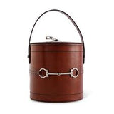 Vagabond Equestrian | Premium Genuine Leather Bit Lidded Ice Bucket