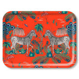 Birch Wood Tray Lost World / Red 43x33cm | Emma J Shipley