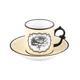 Vista Alegre Herbariae | Tea cup and saucer Yellow