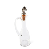 Vagabond Equestrian | Cruet Bottle with Horse Head Cork Stopper
