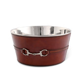 Vagabond Equestrian | Premium Genuine Leather Bit Ice Tub – Sophisticated Beverage Cooler