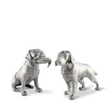 Vagabond Morning Hunt | Pewter Hunting Dogs Salt & Pepper Set